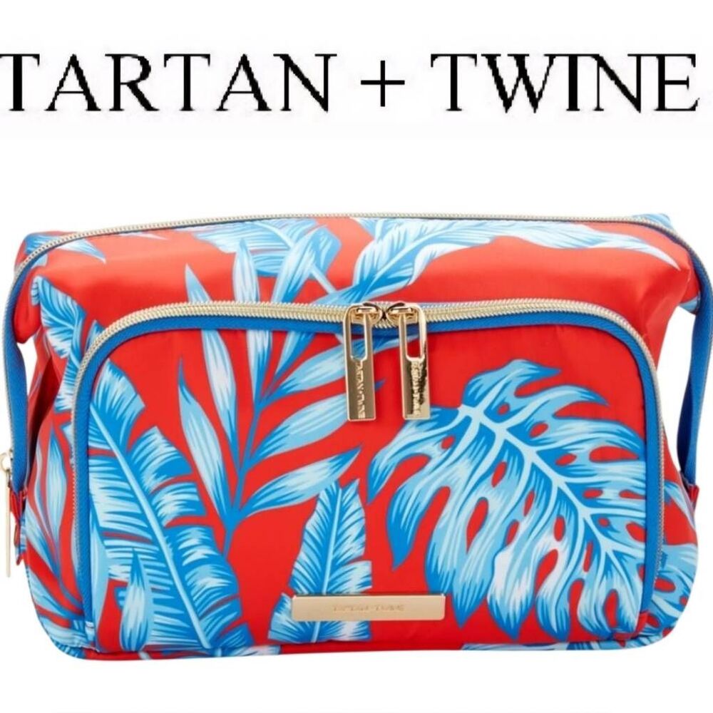 Tartan & Twine Tropical Vibe Double Zip Cosmetic‎ Bag